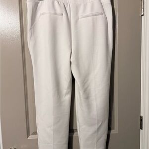 Lane Bryant Journey Straight Mid-Rise Off White Tailored Pull up Pants Size 22